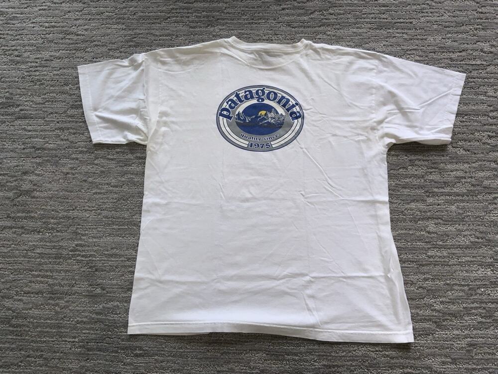 Vintage 1990s Patagonia Beneficial T’s T Shirt Size XL Wave Logo 90s